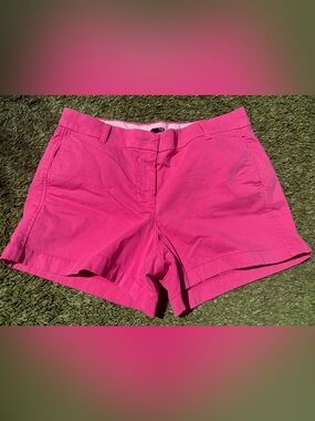 J. Crew Hot Pink Cotton Bermuda Shorts